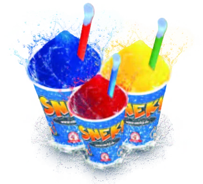 SNEKY Papier-Becher in 200, 300 und 400 ml mit Drachen-Logo