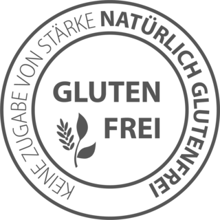 Siegel: Natürlich glutenfrei – keine Zugabe von Stärke