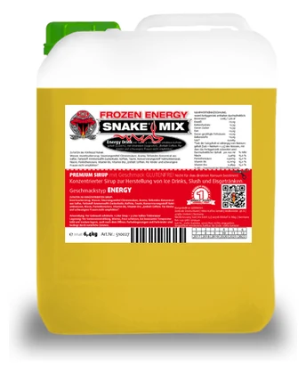 SNEKY Frozen Energy – SNAKE MIX Sirup im 6,4-kg-Kanister