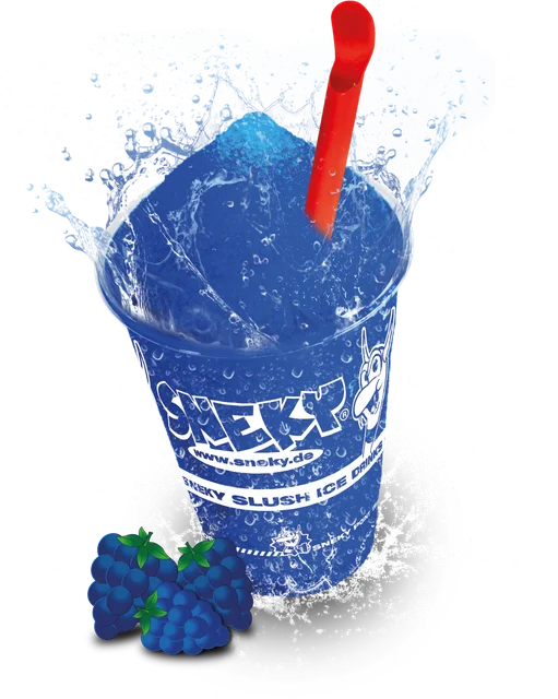 SNEKY Slush-Becher Sorte Blaue Himbeere