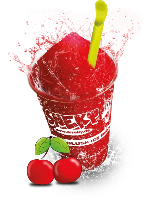 SNEKY Slush-Becher Sorte Kirsche