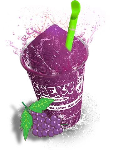 SNEKY Slush-Becher Sorte Traube